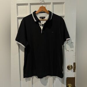 Michael Kors Black Polo with White Accents